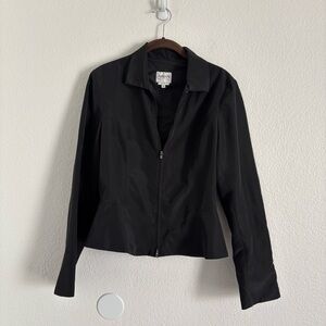 Armani Collezioni Women's Size 6 Black Full Zip Jacket
